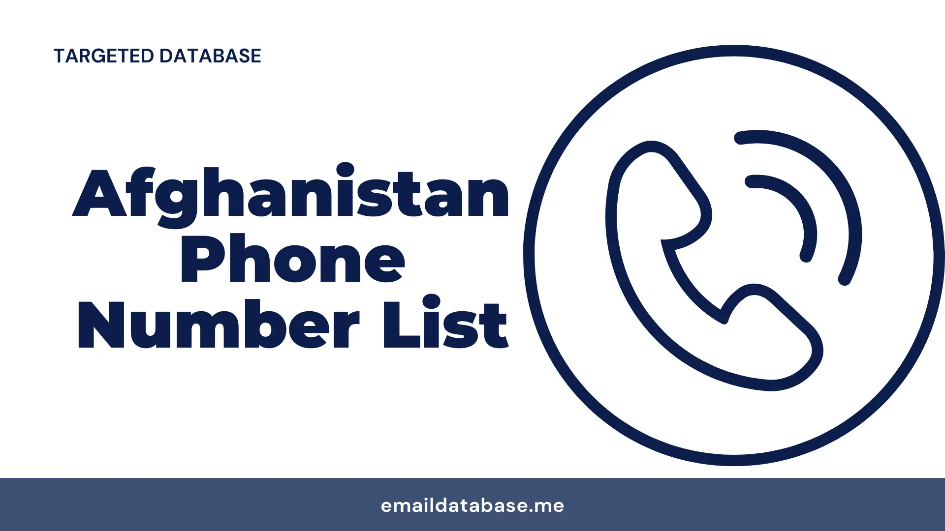 Afghanistan phone number list