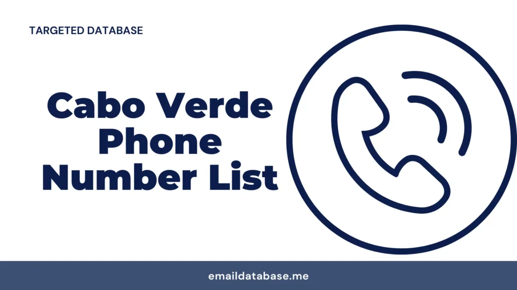 Cabo Verde phone number list