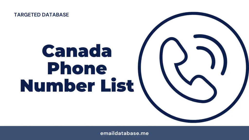 Canada phone number list
