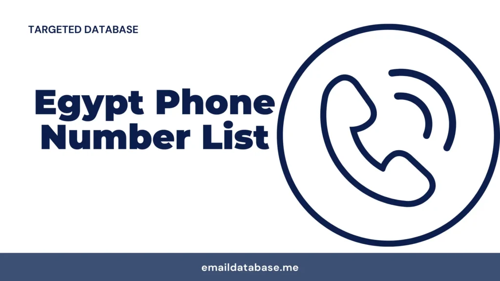 Egypt phone number list