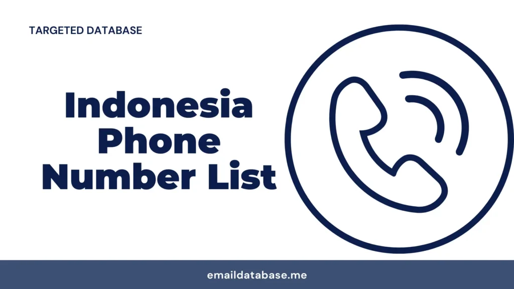 Indonesia phone number list