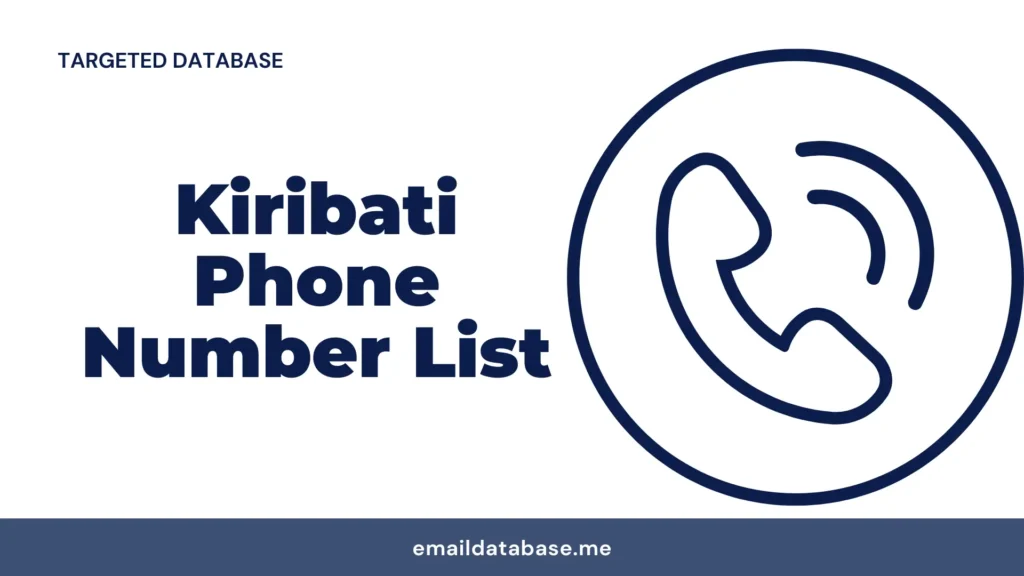 Kiribati phone number list