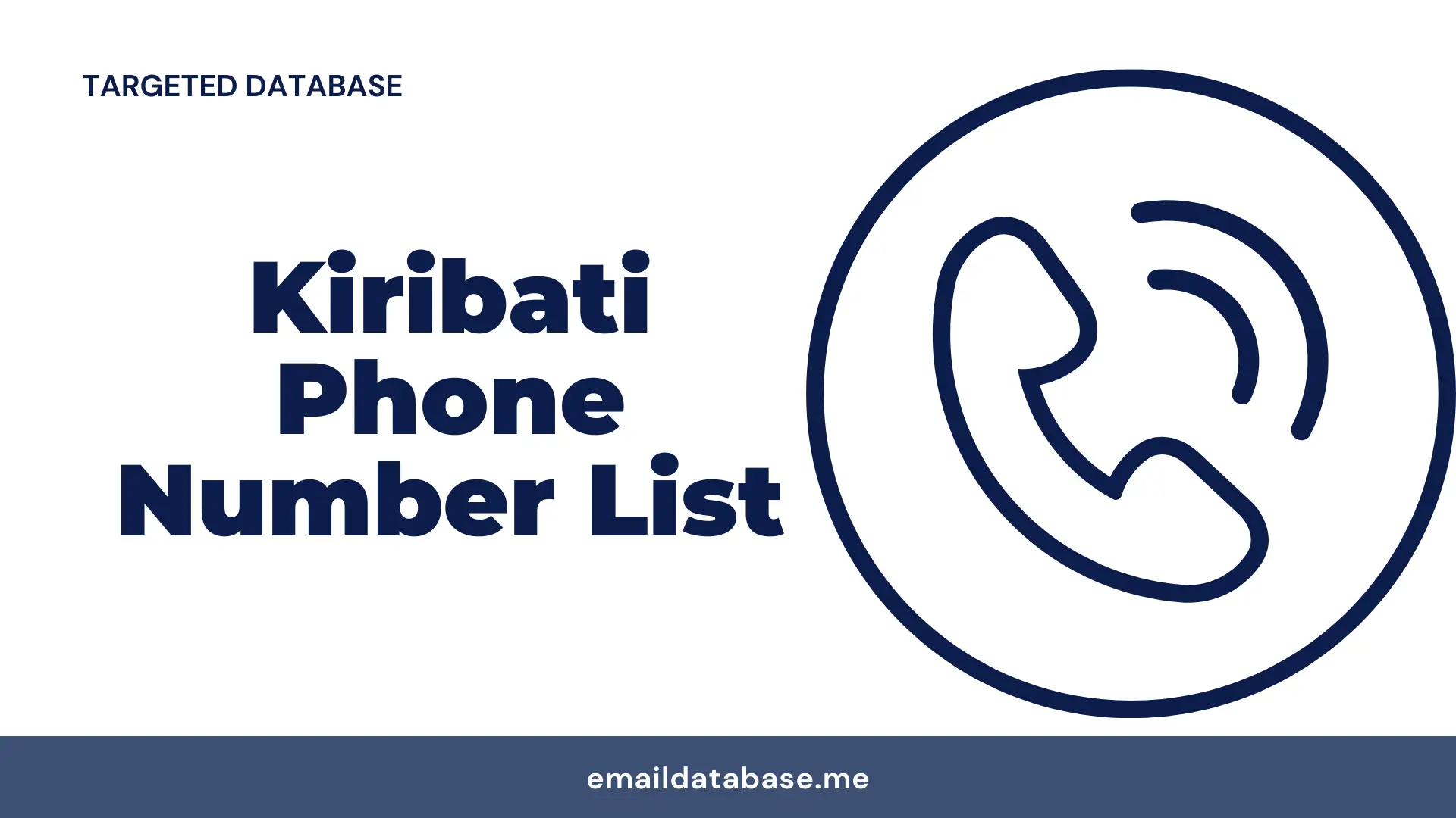 Kiribati phone number list
