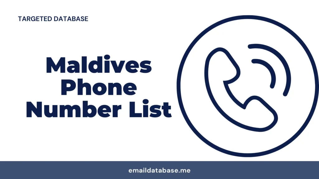 Maldives phone number list
