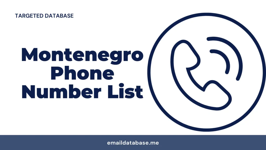 Montenegro phone number list