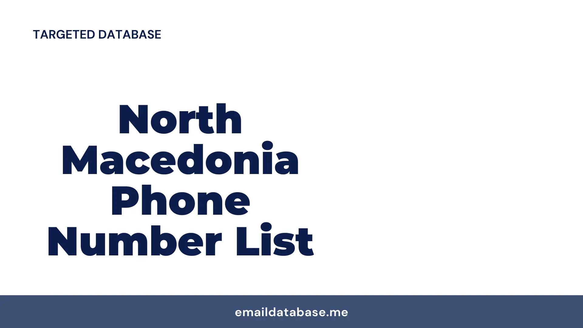 North Macedonia phone number list