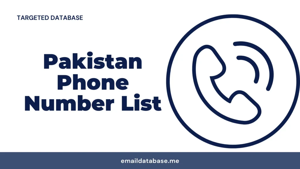 Pakistan phone number list
