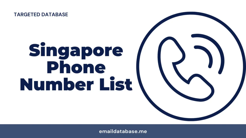Singapore phone number list
