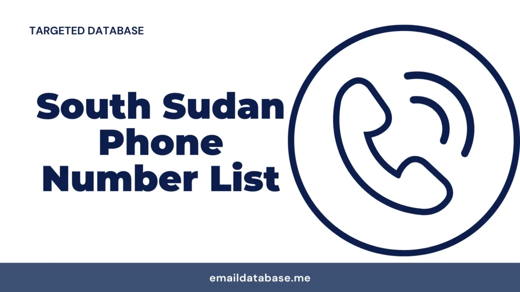 South Sudan phone number list