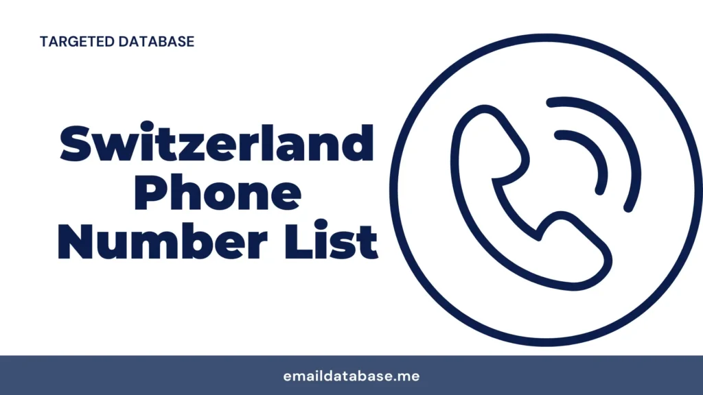 Switzerland phone number list