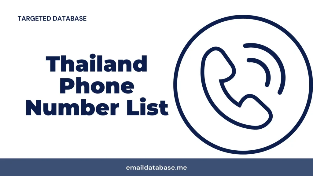Thailand phone number list