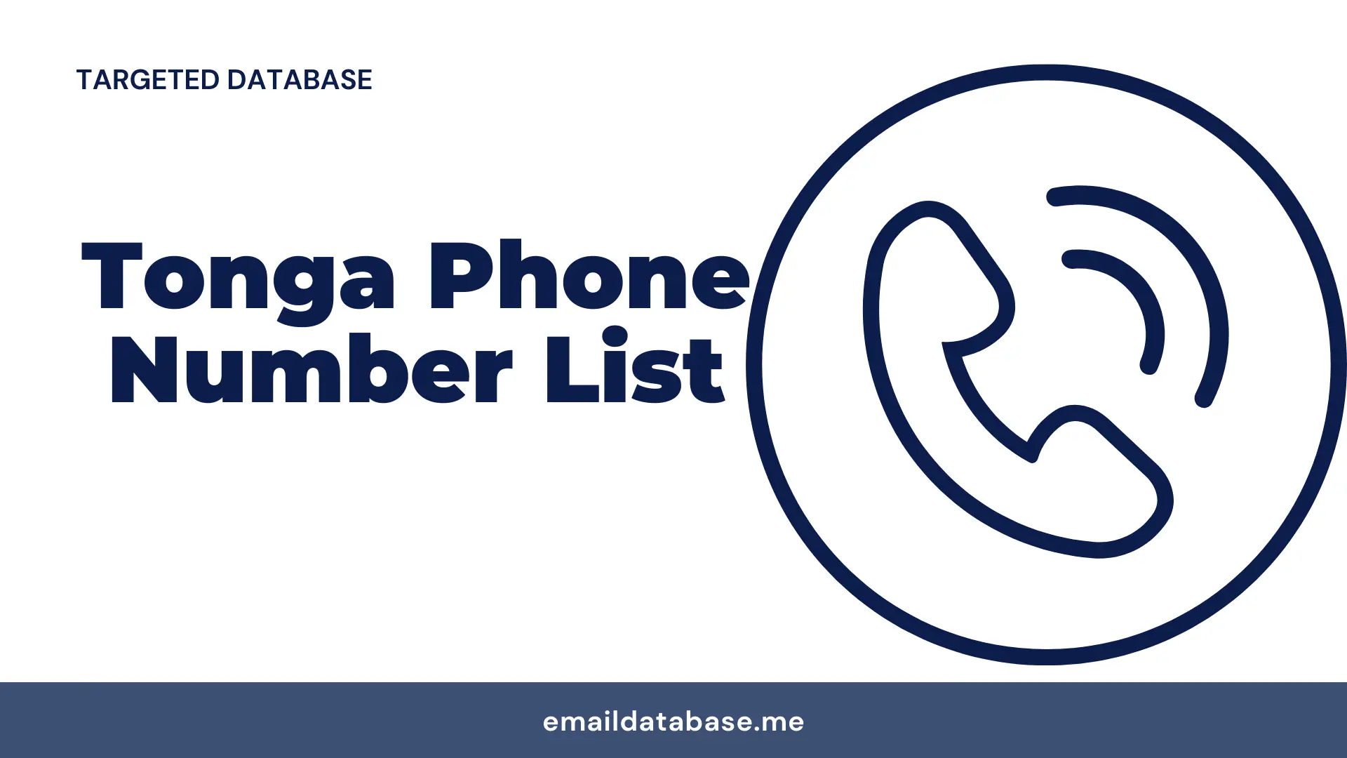 Tonga phone number list