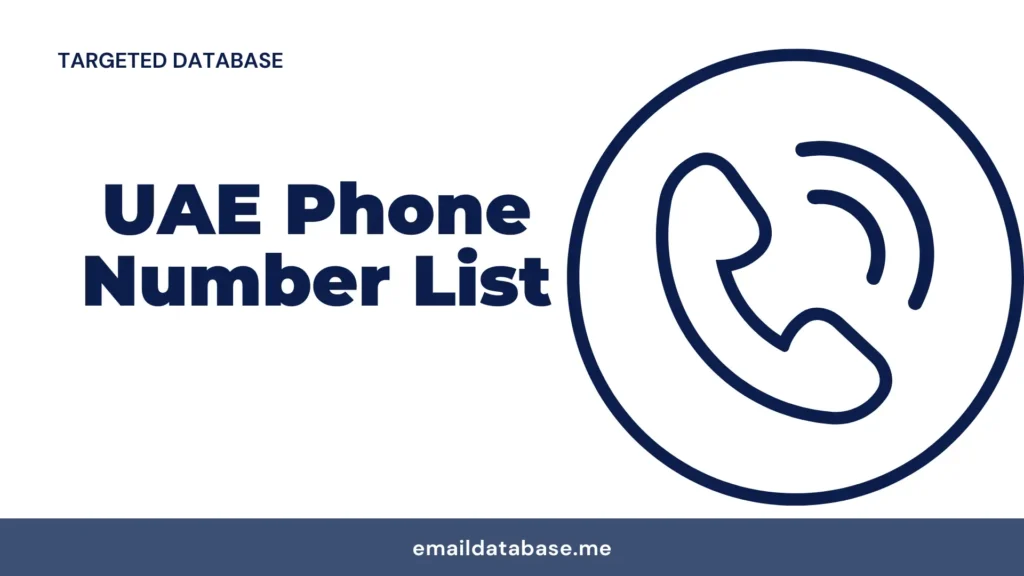 UAE phone number list